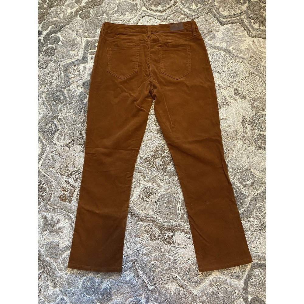 Lands' End Women's Fit Mid Rise Straight Leg Cord Pants Brown 10P 32 X 27.5 - Picture 7 of 8